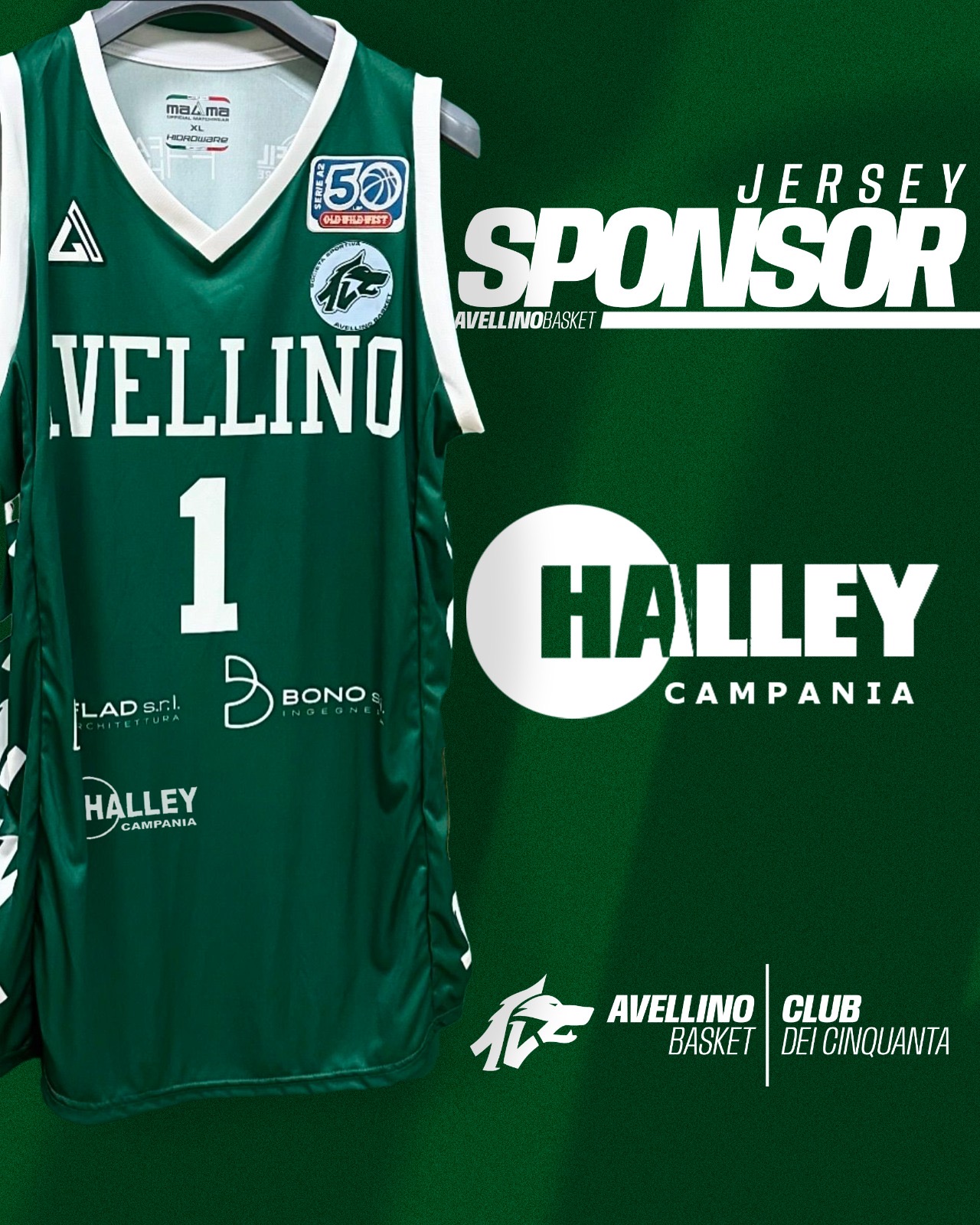 Halley Campania diventa Sponsor di Maglia per Avellino Basket