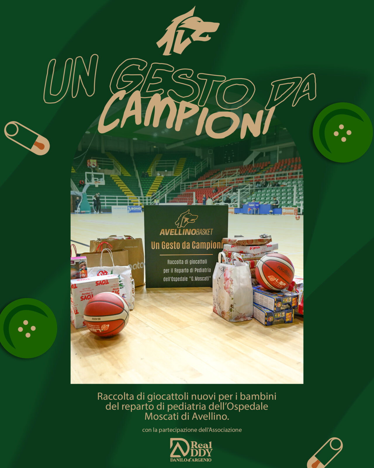 Avellino Basket in visita al Moscati